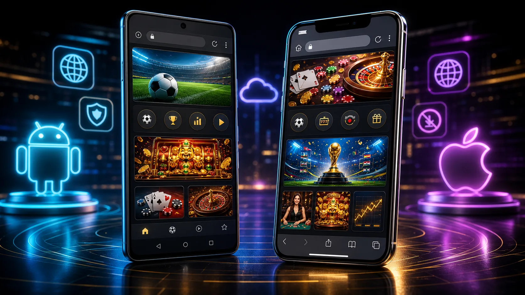 Experiência bovada compatível com Android e iOS no navegador mobile